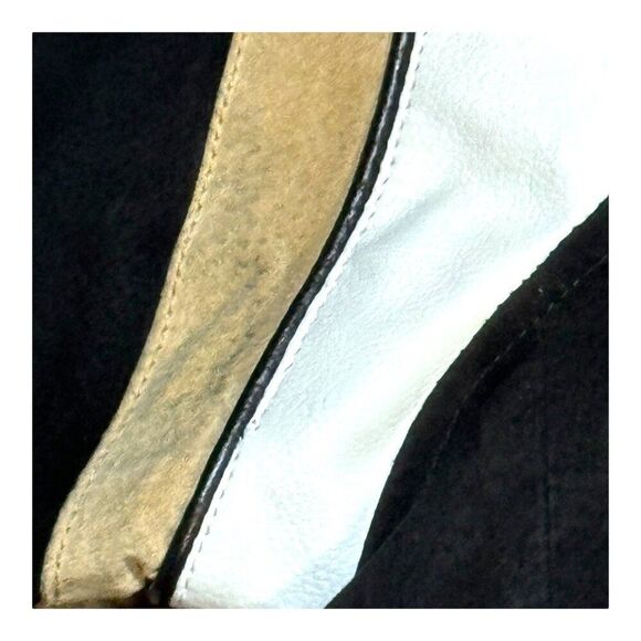 New Orleans Saints NFL Varsity Jacket Medium Black Gold Suede VTG Full Zip SEE - Picture 12 of 12